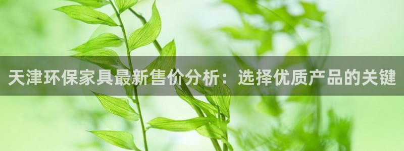 杏宇平台靠谱吗：天津环保家具最新售价分析：选择优质产品的关键
